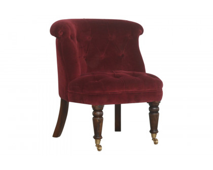 Artisan™ Accent Chair - Wine Red, Velvet