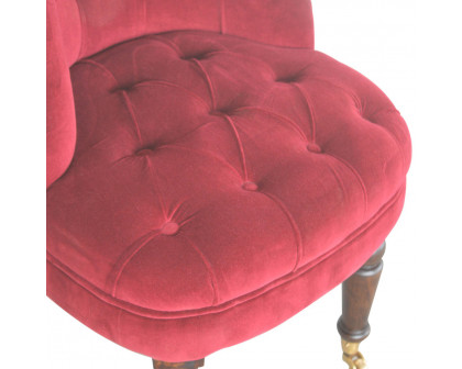 Artisan™ Accent Chair - Wine Red, Velvet