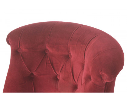 Artisan™ Accent Chair - Wine Red, Velvet