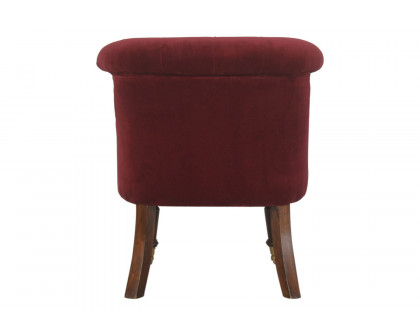 Artisan™ Accent Chair - Wine Red, Velvet