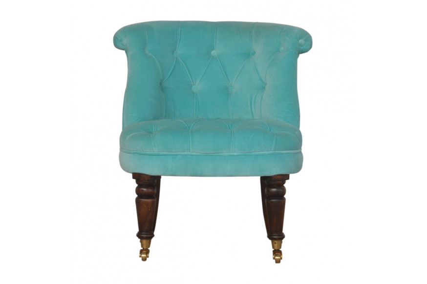 Artisan™ Accent Chair - Turquoise, Velvet