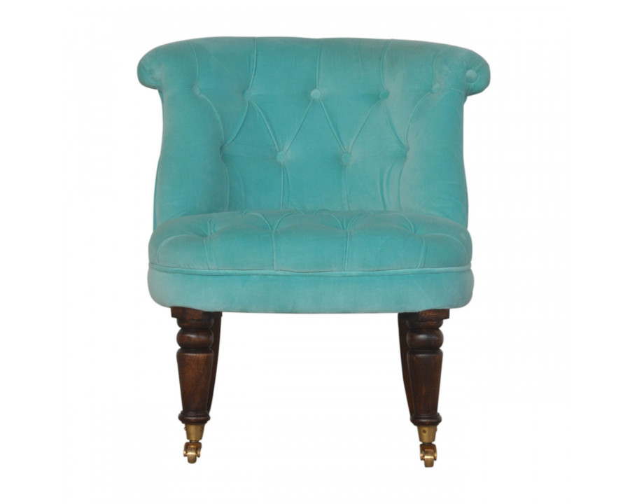 Artisan - Accent Chair in Turquoise, Velvet