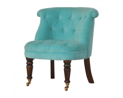 Artisan™ Accent Chair - Turquoise, Velvet