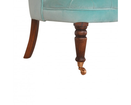 Artisan™ Accent Chair - Turquoise, Velvet