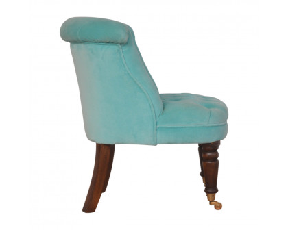 Artisan™ Accent Chair - Turquoise, Velvet