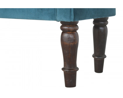 Artisan Bedroom Bench - Teal, Velvet