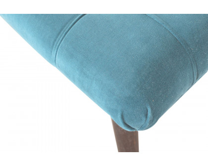 Artisan Curved Bench - Teal, Velvet