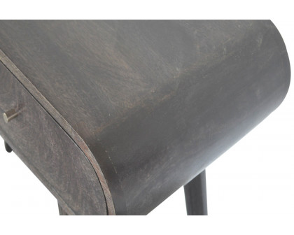 Artisan - Curved Edge Console Table in Ash Black