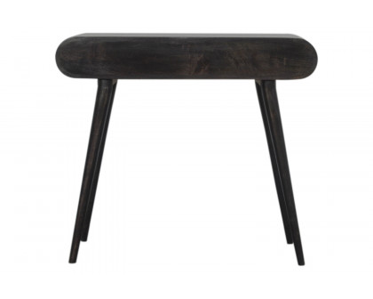 Artisan - Curved Edge Console Table in Ash Black