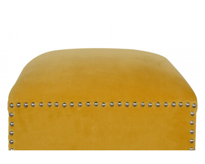 Artisan - Mustard Studded Footstool