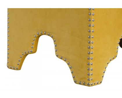 Artisan - Mustard Studded Footstool