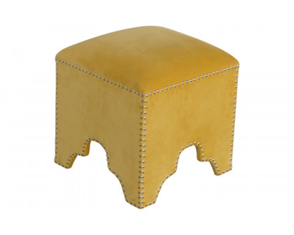 Artisan - Mustard Studded Footstool