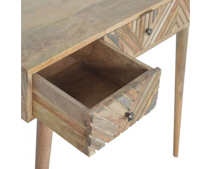 Artisan - Line Carved Foldable Dressing Table