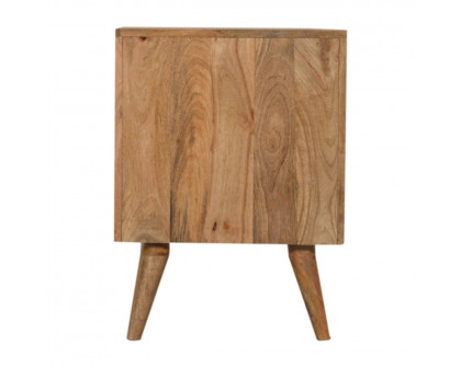 Artisan - Geo Screen Printed 2 Tone Nightstand