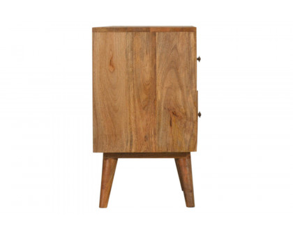 Artisan Prima Bedside with 2 Drawers - Short Legs