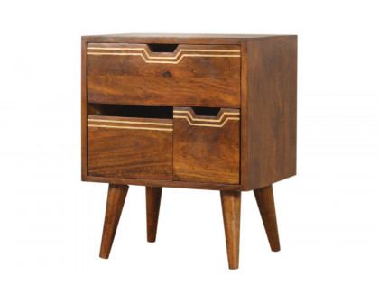 Artisan - Multi Bedside with Removeable Drawers in Chestnut