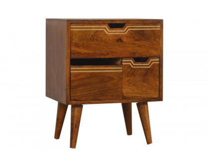 Artisan - Multi Bedside with Removeable Drawers in Chestnut