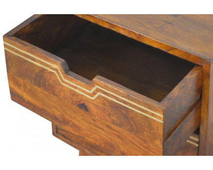 Artisan - Multi Bedside with Removeable Drawers in Chestnut