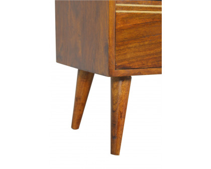 Artisan - Multi Bedside with Removeable Drawers in Chestnut