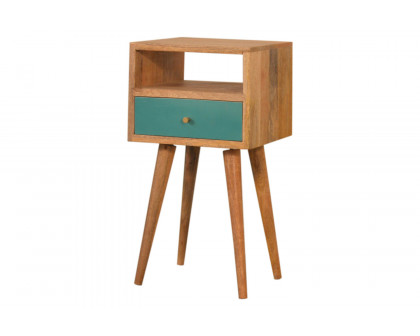 Artisan Mini Hand Painted Bedside - Teal