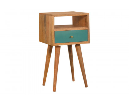 Artisan Mini Hand Painted Bedside - Teal