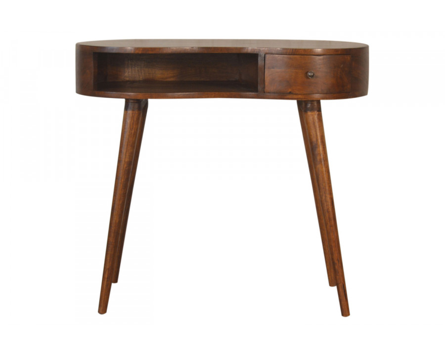 Artisan - Rounded Writing Desk in Chestnut