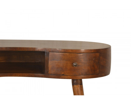 Artisan - Rounded Writing Desk in Chestnut