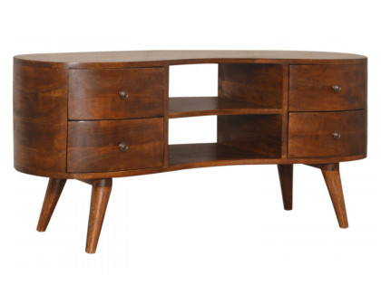 Artisan - Wave Entertainment Unit in Chestnut