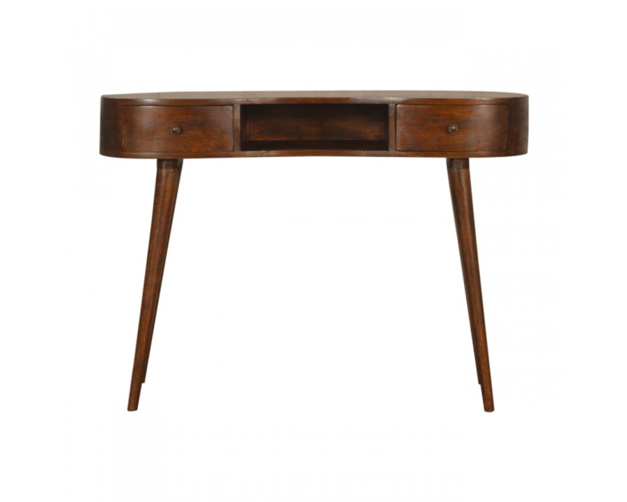 Artisan - Wave Writing Desk in Chestnut