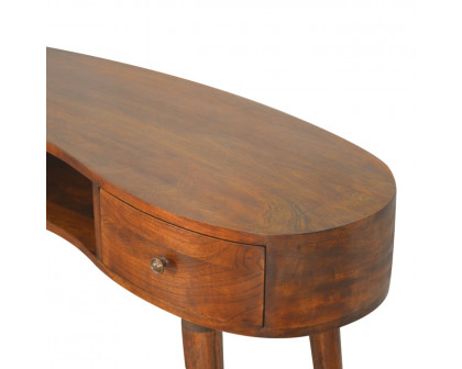 Artisan - Wave Writing Desk in Chestnut