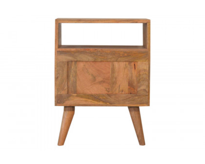 Artisan - Diamond Screen Printed Bedside with Open Slot