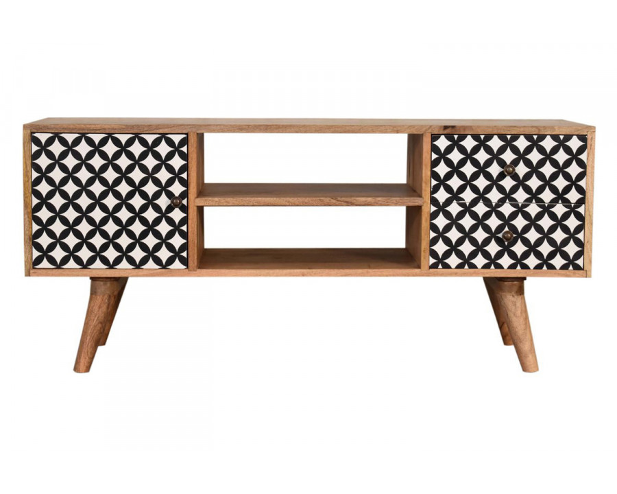 Artisan - Diamond Screen Printed Entertainment Unit