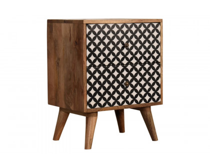 Artisan - Diamond Screen Printed Bedside