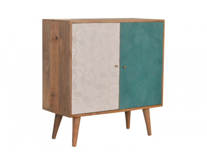 Artisan Acadia Cabinet - Teal/White