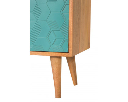 Artisan Acadia Cabinet - Teal/White