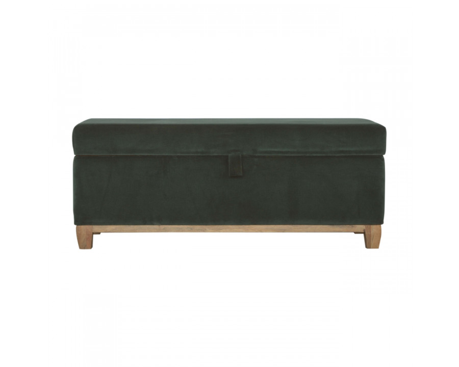 Artisan - Storage Box in Emerald Green, Velvet