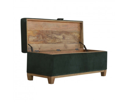 Artisan - Storage Box in Emerald Green, Velvet