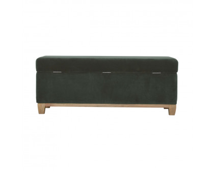 Artisan - Storage Box in Emerald Green, Velvet