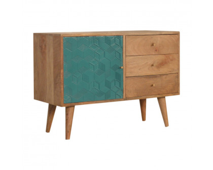 Artisan Acadia Cabinet with Drawers - Teal