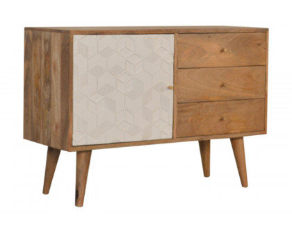 Artisan Acadia Sideboard with Drawers - White