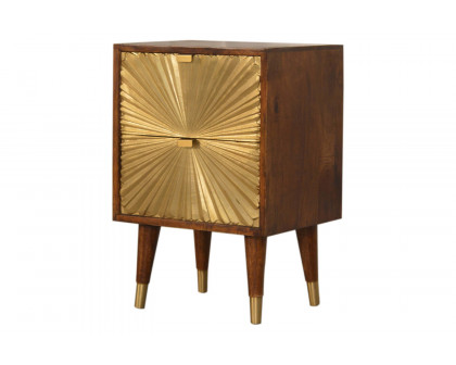 Artisan Manila Gold Bedside - 2 Drawers