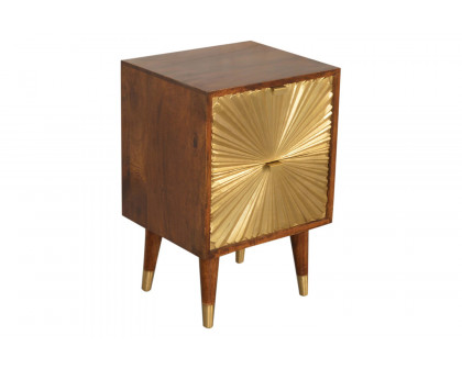 Artisan Manila Gold Bedside - 2 Drawers