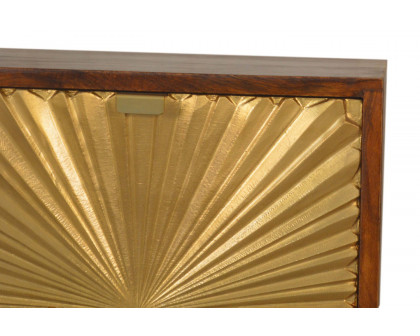 Artisan Manila Gold Bedside - 2 Drawers