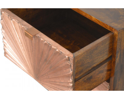 Artisan Manila Copper Bedside - 2 Drawers