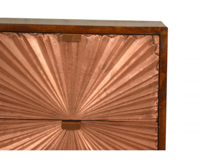 Artisan Manila Copper Bedside - 2 Drawers