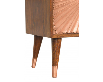 Artisan Manila Copper Bedside - 2 Drawers