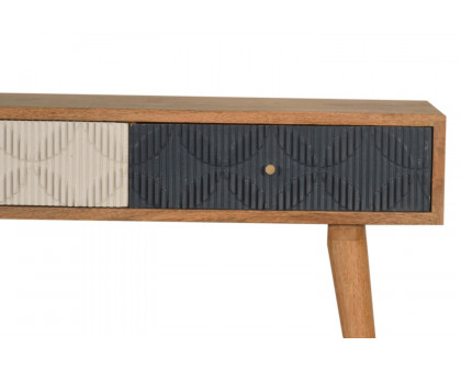 Artisan Milan Console Table - Navy/White