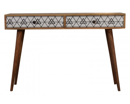 Artisan - Triangle Printed Console Table