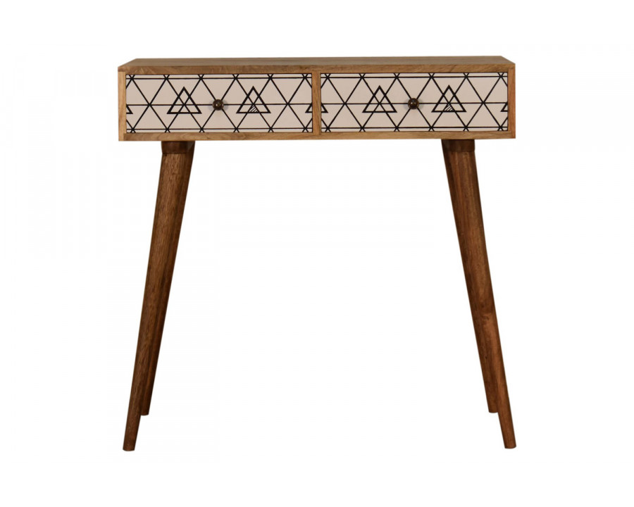 Artisan - Triangle Printed Console Table