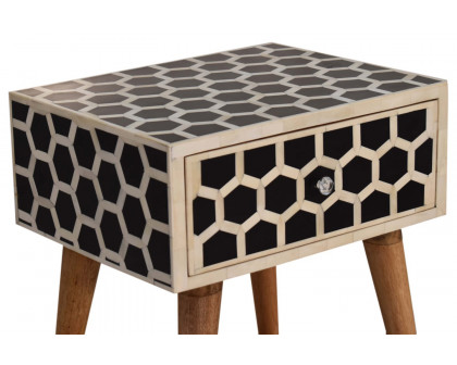 Artisan - Honeycomb Bone Inlay Bedside